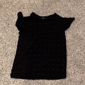 Elegant Black Short Sleeve Women's Tee